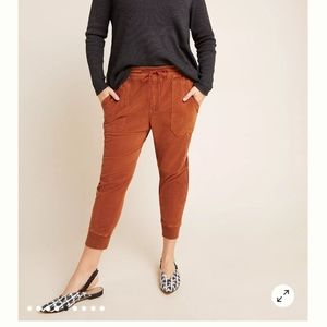 Corduroy joggers from Anthropologie